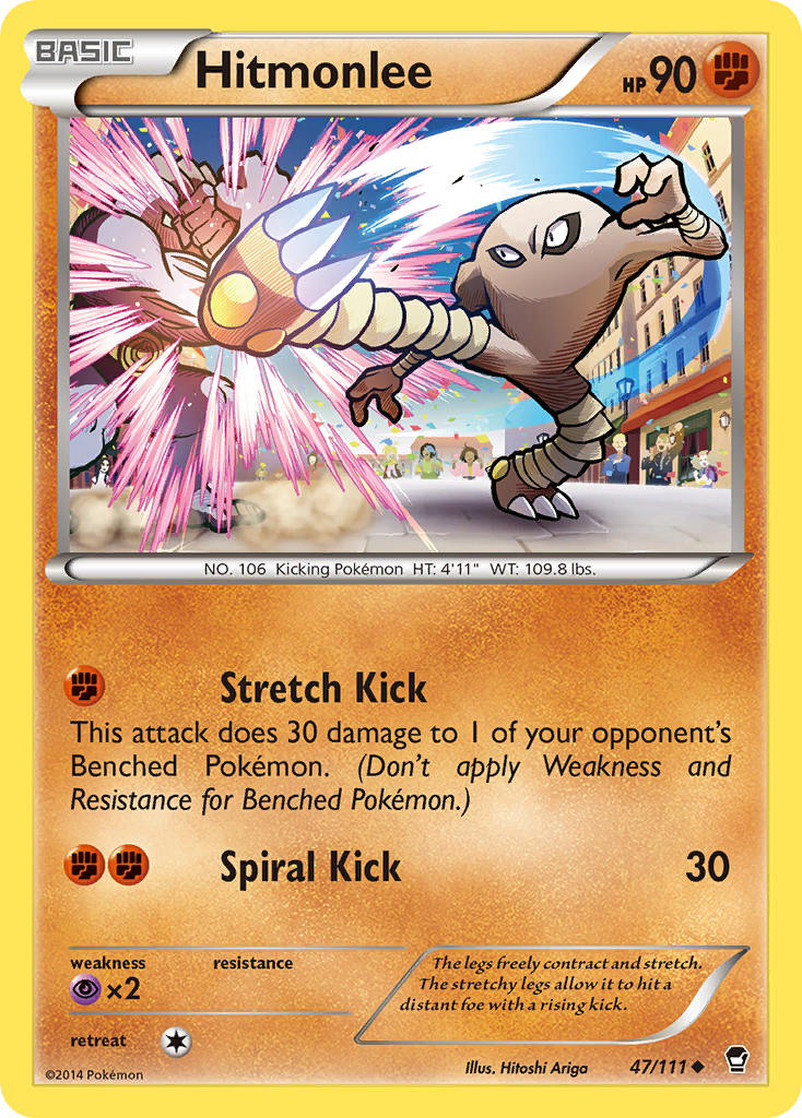 Hitmonlee (47/111) [XY: Furious Fists] | Fandemonia Ltd