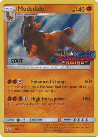 Mudsdale (SM20) (Staff Prerelease Promo) [Sun & Moon: Black Star Promos] | Fandemonia Ltd