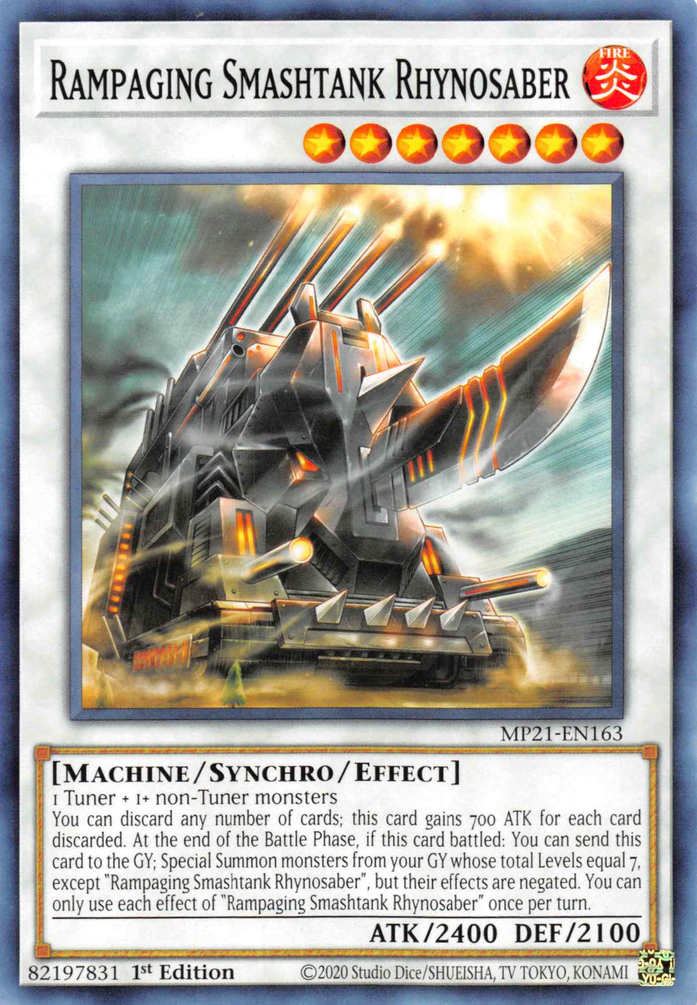 Rampaging Smashtank Rhynosaber [MP21-EN163] Common | Fandemonia Ltd