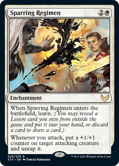 Sparring Regimen (Promo Pack) [Strixhaven: School of Mages Promos] | Fandemonia Ltd