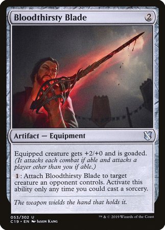 Bloodthirsty Blade [Commander 2019] | Fandemonia Ltd