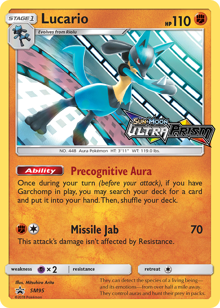 Lucario (SM95) (Prerelease Promo) [Sun & Moon: Black Star Promos] | Fandemonia Ltd