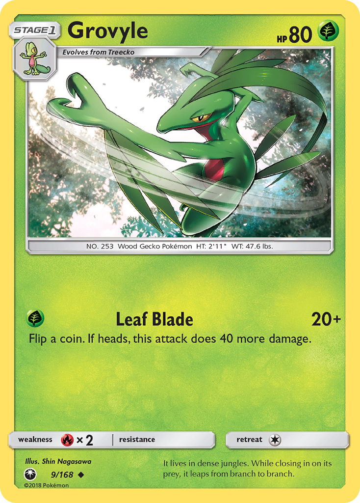 Grovyle (9/168) [Sun & Moon: Celestial Storm] | Fandemonia Ltd