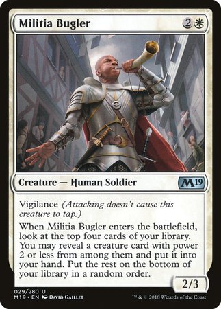 Militia Bugler [Core Set 2019] | Fandemonia Ltd