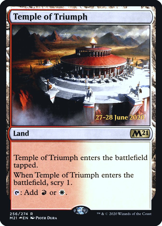 Temple of Triumph  [Core Set 2021 Prerelease Promos] | Fandemonia Ltd