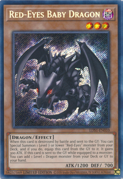 Red-Eyes Baby Dragon [LDS1-EN010] Secret Rare | Fandemonia Ltd