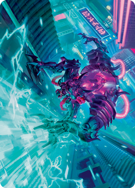 Surgehacker Mech Art Card [Kamigawa: Neon Dynasty Art Series] | Fandemonia Ltd