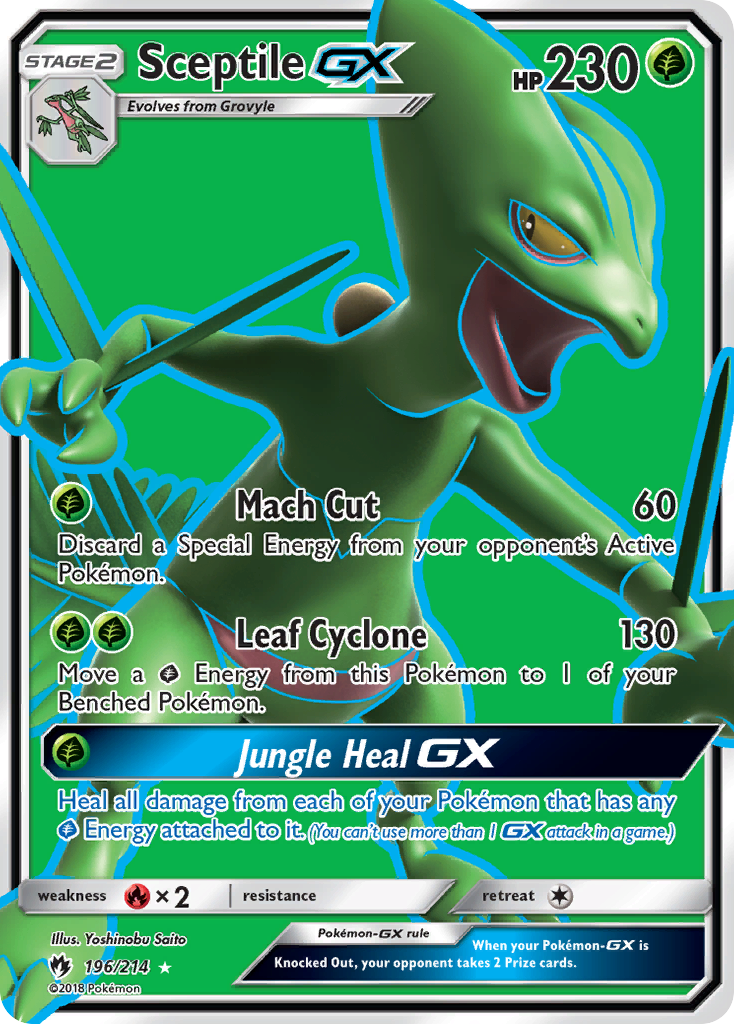 Sceptile GX (196/214) [Sun & Moon: Lost Thunder] | Fandemonia Ltd