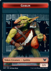 Smoke Blessing // Goblin Double-sided Token [Kamigawa: Neon Dynasty Commander Tokens] | Fandemonia Ltd