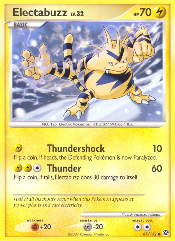 Electabuzz (87/132) [Diamond & Pearl: Secret Wonders] | Fandemonia Ltd