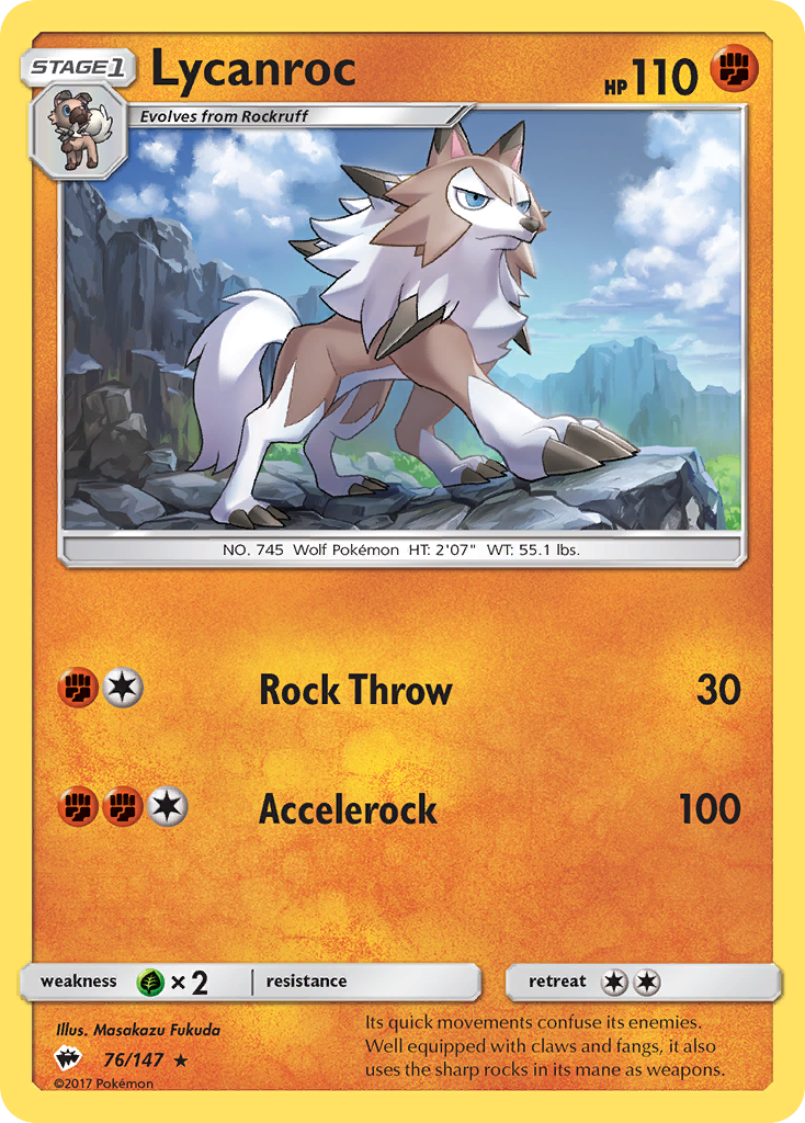 Lycanroc (76/147) [Sun & Moon: Burning Shadows] | Fandemonia Ltd