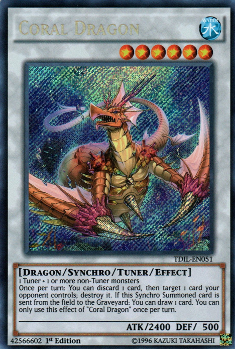 Coral Dragon [TDIL-EN051] Secret Rare | Fandemonia Ltd