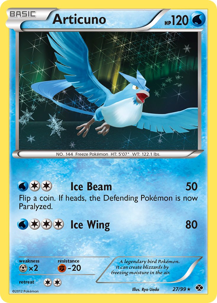 Articuno (27/99) (Blister Exclusive) [Black & White: Next Destinies] | Fandemonia Ltd