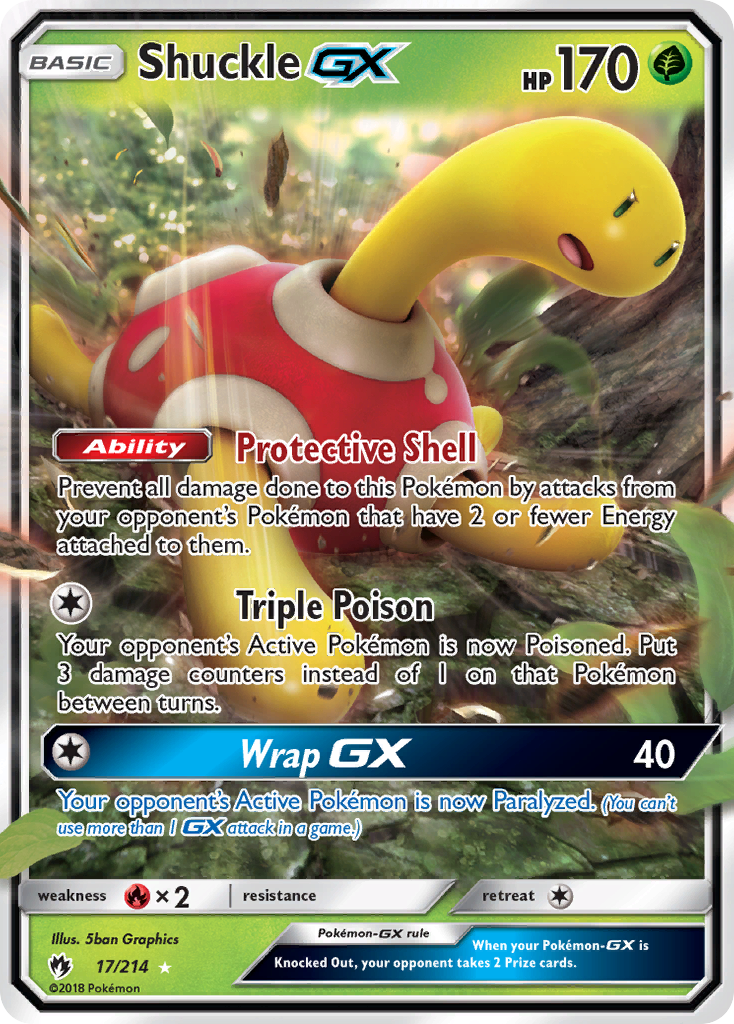 Shuckle GX (17/214) [Sun & Moon: Lost Thunder] | Fandemonia Ltd