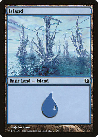 Island (77) [Duel Decks: Elspeth vs. Tezzeret] | Fandemonia Ltd