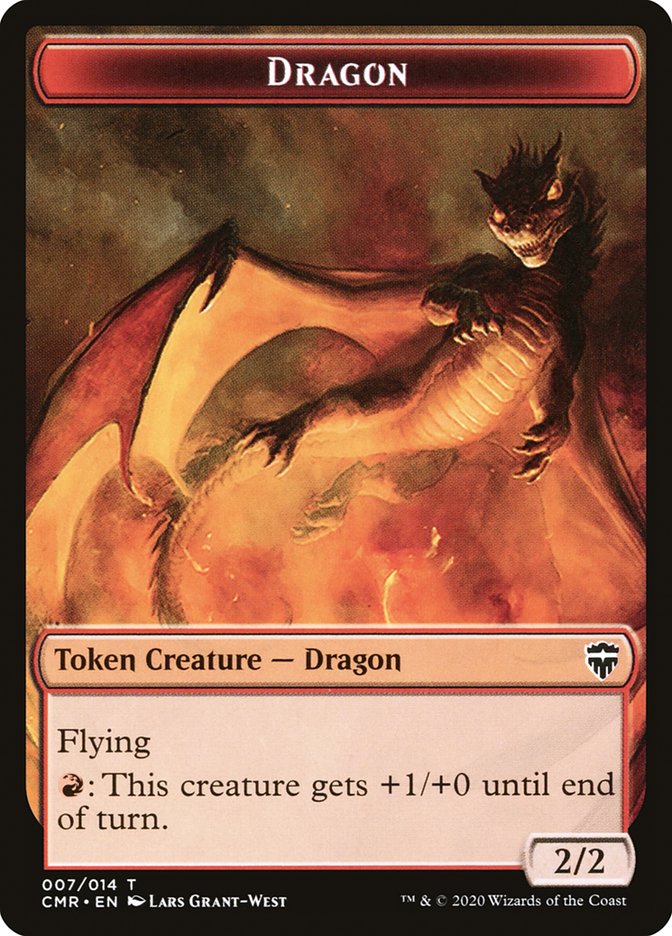 Dragon // Golem Token [Commander Legends Tokens] | Fandemonia Ltd