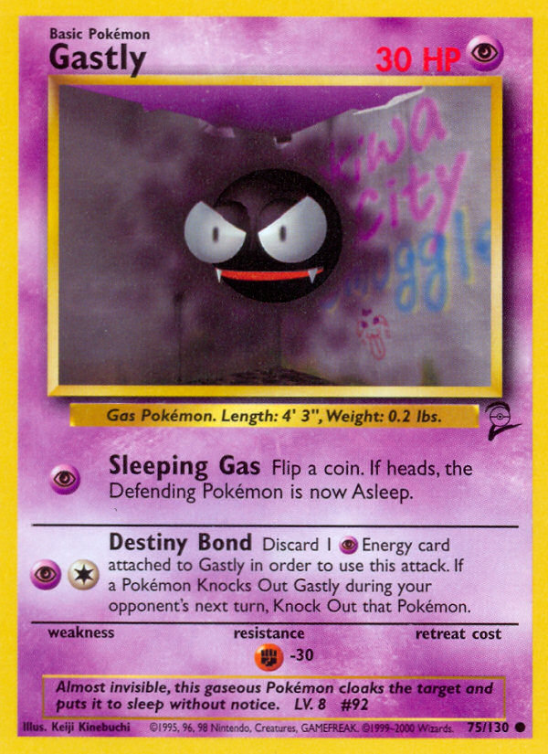 Gastly (75/130) [Base Set 2] | Fandemonia Ltd