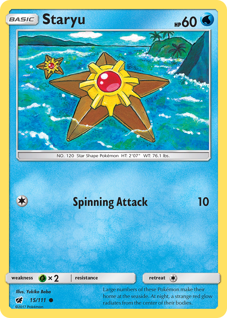 Staryu (15/111) [Sun & Moon: Crimson Invasion] | Fandemonia Ltd