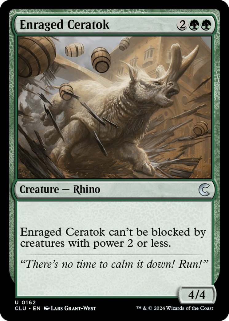 Enraged Ceratok [Ravnica: Clue Edition] | Fandemonia Ltd