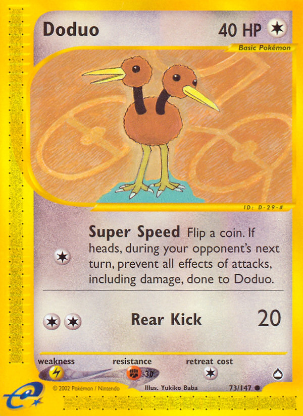 Doduo (73/147) [Aquapolis] | Fandemonia Ltd