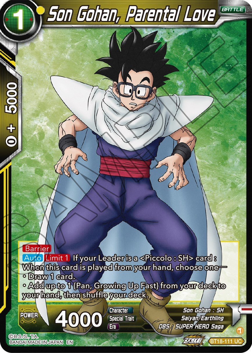 Son Gohan, Parental Love (BT18-111) [Dawn of the Z-Legends] | Fandemonia Ltd