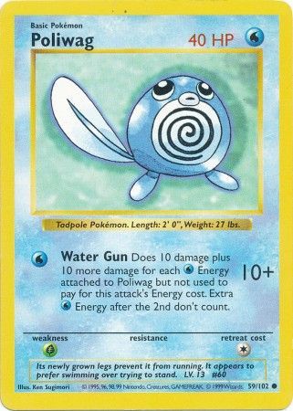 Poliwag (59/102) [Base Set Shadowless Unlimited] | Fandemonia Ltd