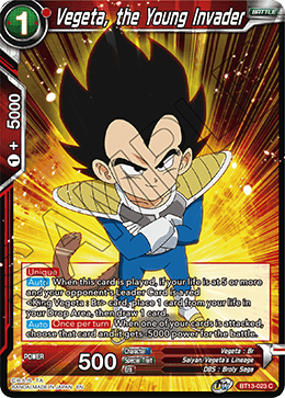 Vegeta, the Young Invader (Common) [BT13-023] | Fandemonia Ltd