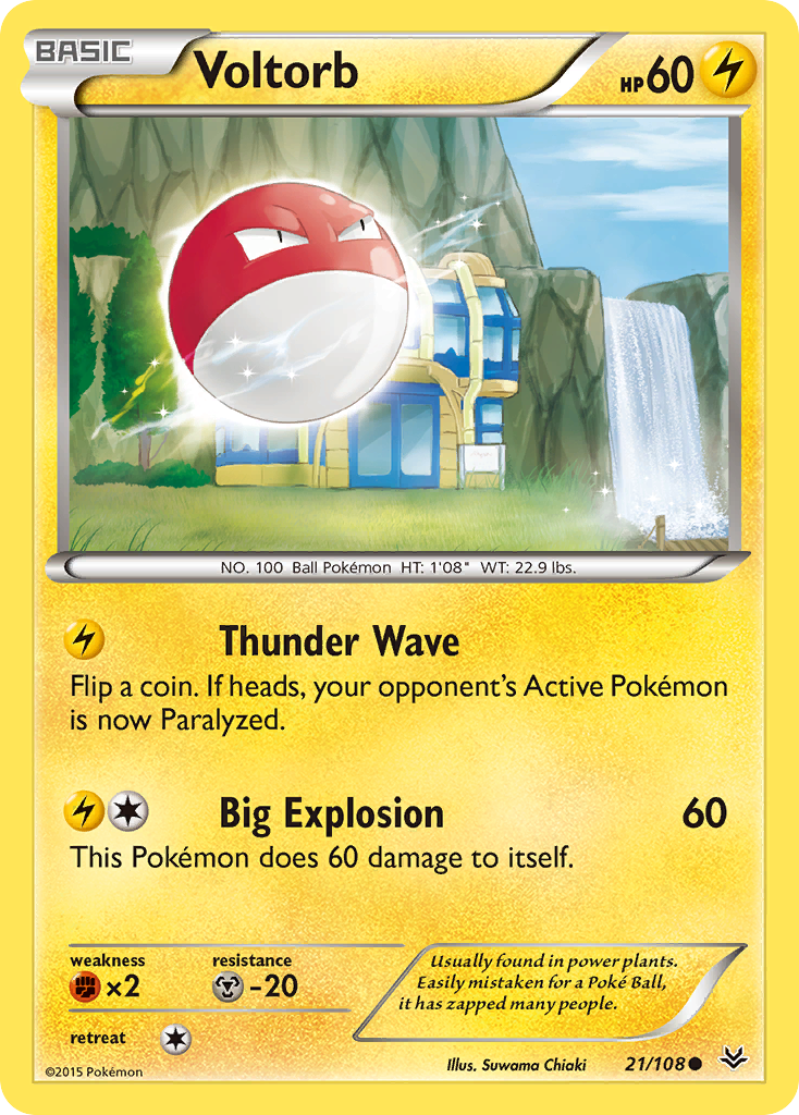 Voltorb (21/108) [XY: Roaring Skies] | Fandemonia Ltd