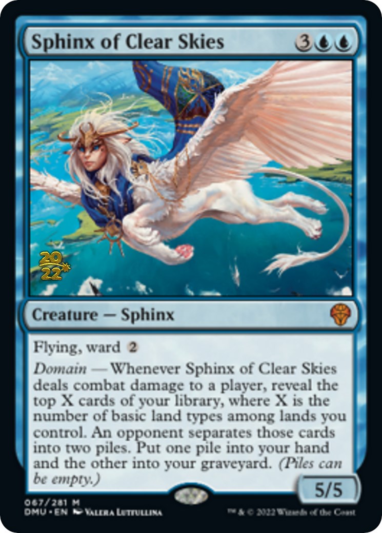 Sphinx of Clear Skies [Dominaria United Prerelease Promos] | Fandemonia Ltd