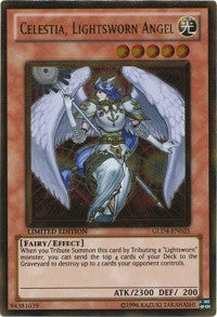 Celestia, Lightsworn Angel [GLD4-EN025] Gold Rare | Fandemonia Ltd