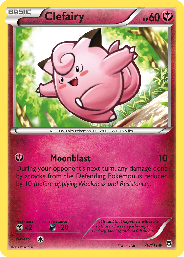 Clefairy (70/111) [XY: Furious Fists] | Fandemonia Ltd