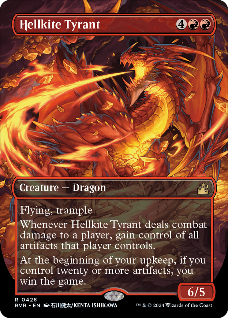 Hellkite Tyrant (Anime Borderless) [Ravnica Remastered] | Fandemonia Ltd