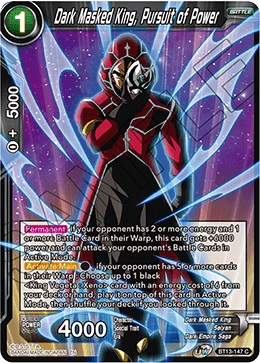 Dark Masked King, Pursuit of Power (Common) [BT13-147] | Fandemonia Ltd