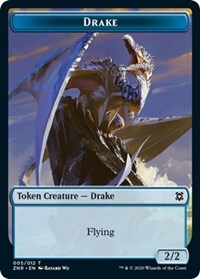 Drake // Plant Double-sided Token [Zendikar Rising Tokens] | Fandemonia Ltd