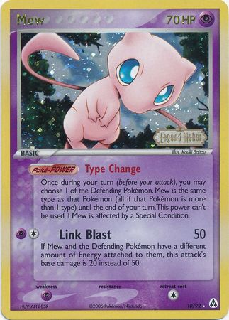 Mew (10/92) (Stamped) [EX: Legend Maker] | Fandemonia Ltd