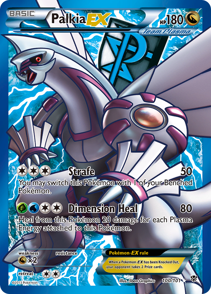 Palkia EX (100/101) [Black & White: Plasma Blast] | Fandemonia Ltd