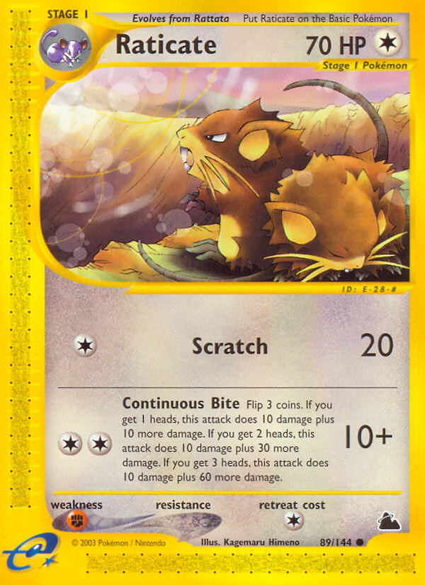 Raticate (89/144) [Skyridge] | Fandemonia Ltd