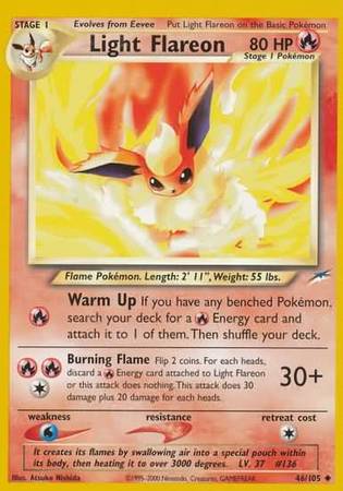 Light Flareon (46/105) [Neo Destiny Unlimited] | Fandemonia Ltd