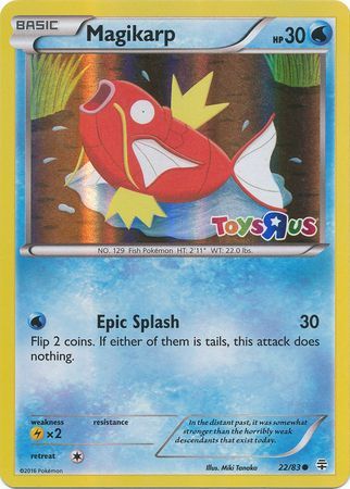 Magikarp (22/83) (Toys R Us Promo) [XY: Generations] | Fandemonia Ltd