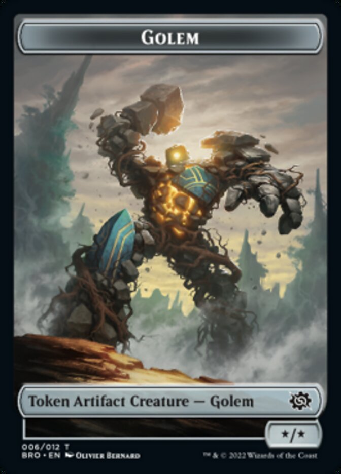 Golem Token [The Brothers' War Tokens] | Fandemonia Ltd