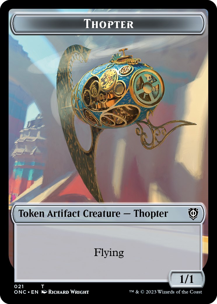 Myr // Thopter Double-Sided Token [Phyrexia: All Will Be One Commander Tokens] | Fandemonia Ltd