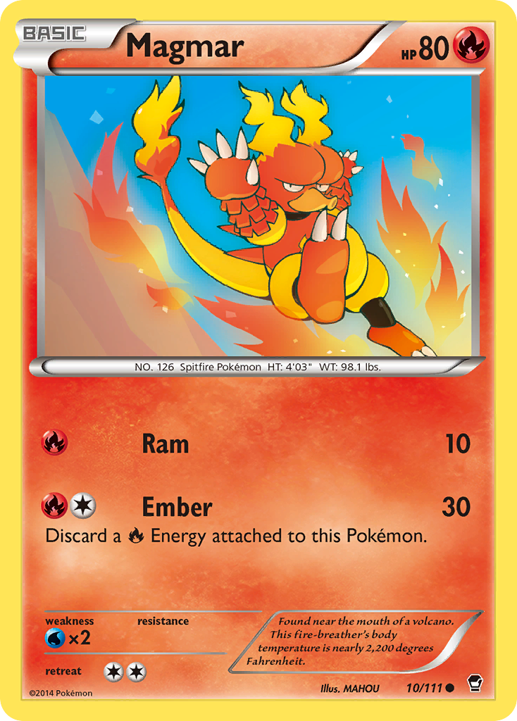 Magmar (10/111) [XY: Furious Fists] | Fandemonia Ltd