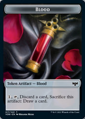 Blood // Bat Double-sided Token [Innistrad: Crimson Vow Commander Tokens] | Fandemonia Ltd