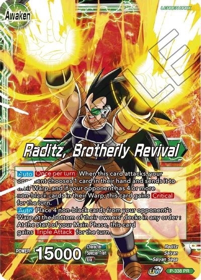 Raditz // Raditz, Brotherly Revival (P-338) [Saiyan Showdown Prerelease Promos] | Fandemonia Ltd