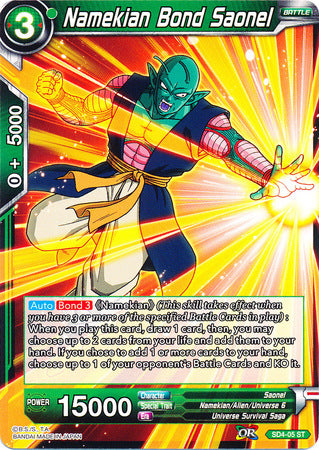 Namekian Bond Saonel (Starter Deck - The Guardian of Namekians) [SD4-05] | Fandemonia Ltd