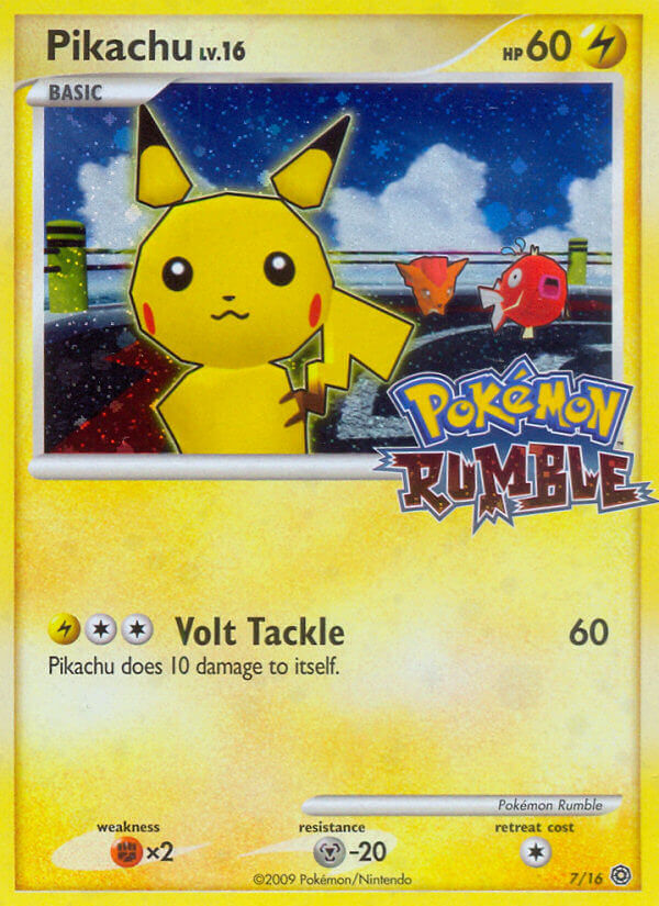 Pikachu (7/16) [Pokémon Rumble] | Fandemonia Ltd