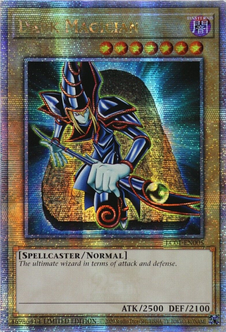 Dark Magician (25th Anniversary) [LC01-EN005] Quarter Century Secret Rare | Fandemonia Ltd