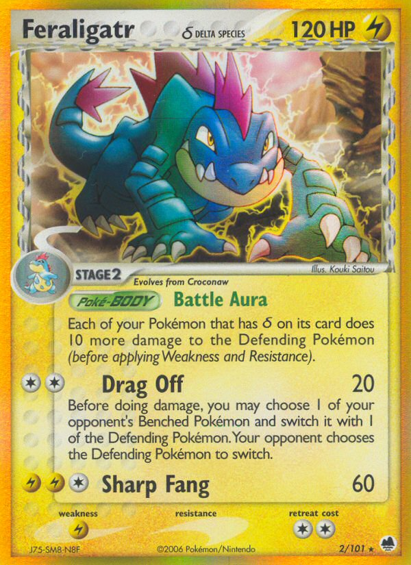 Feraligatr (2/101) (Delta Species) [EX: Dragon Frontiers] | Fandemonia Ltd