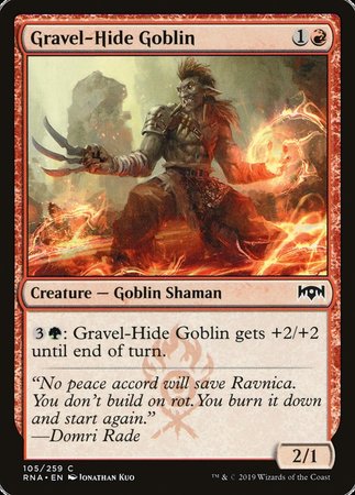 Gravel-Hide Goblin [Ravnica Allegiance] | Fandemonia Ltd