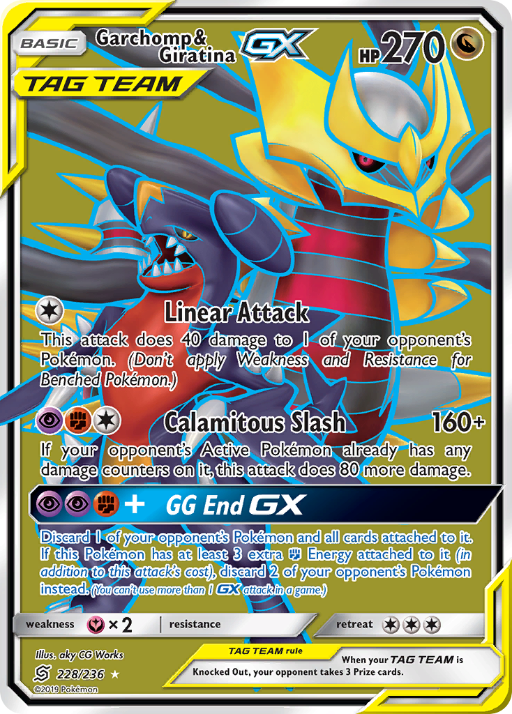 Garchomp & Giratina GX (228/236) [Sun & Moon: Unified Minds] | Fandemonia Ltd